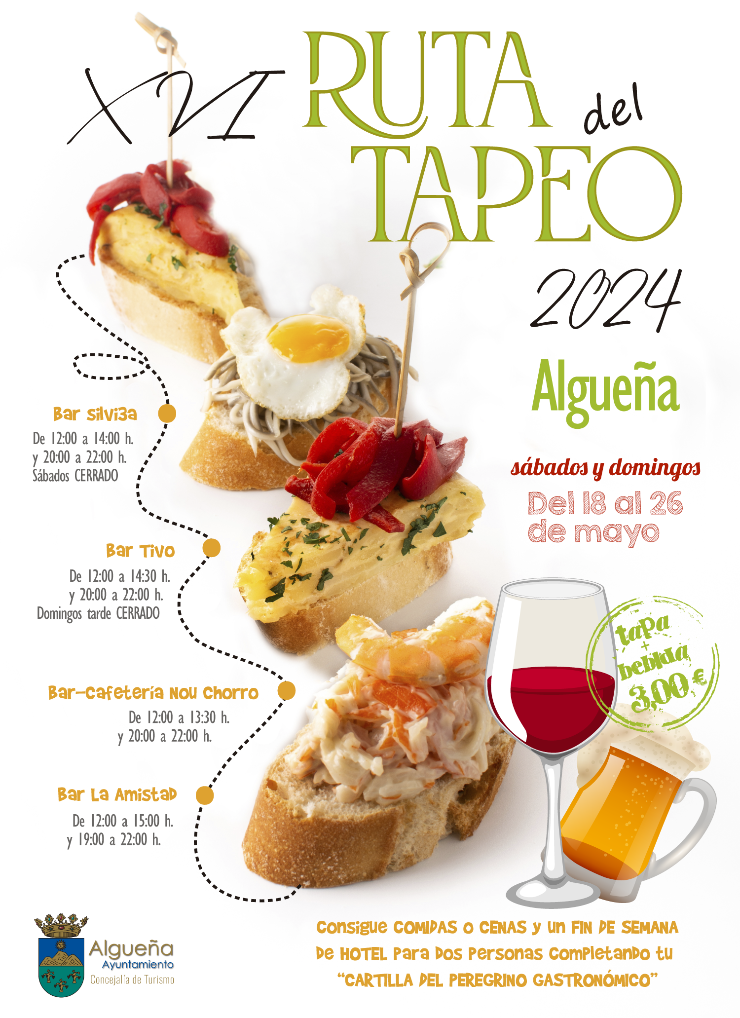 XVI RUTA DEL TAPEO EN ALGUEÑA Ayto Algueña