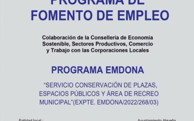 PROGRAMA DE FOMENTO DE EMPLEO «EMDONA» 2022