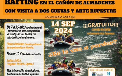 RAFTING EN EL CAÑÓN DE ALMADENES CON VISITA A DOS CUEVAS Y ARTE RUPESTRE