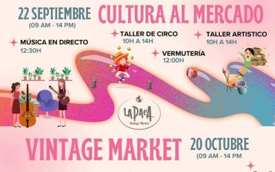 CULTURA Y VINTAGE MARKET AL MERCADO DOMINICAL DE ALGUEÑA