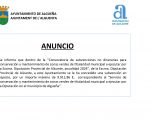 ANUNCIO - Subvención con destino al "Servicio de conservación y mantenimiento de zonas verdes de titularidad municipal a ejecutar por la Diputación en el municipio de Algueña - 2024"