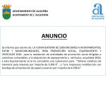 ANUNCIO - Subvención con destino a "Talleres creativos de memoria para mayores e impresora multifunción"