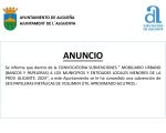 ANUNCIO - Subvención con destino a "MOBILIARIO URBANO (BANCOS Y PAPELERAS) A LOS MUNICIPIOS Y ENTIDADES LOCALES MENORES DE LA PROVINCIA DE ALICANTE - 2024"